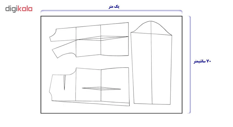 الگو خیاطی بالا تنه و آستین زنانه متد مولر سایز 40
