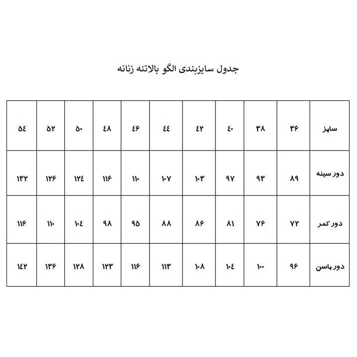 الگو خیاطی پایه بالاتنه و آستین زنانه متد ABM سایز 36 تا 54 مدل تجاری بسته 12 عددی