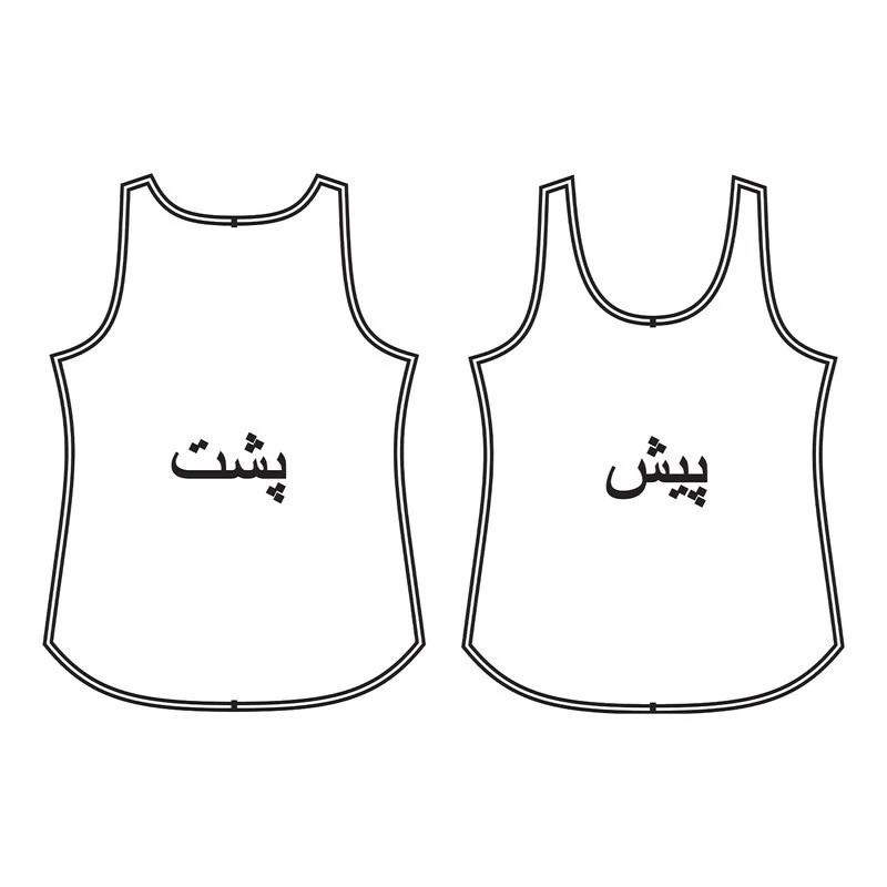 الگو خیاطی تاپ زنانه متد ترک سایز 40 تا 46 مدل تجاری