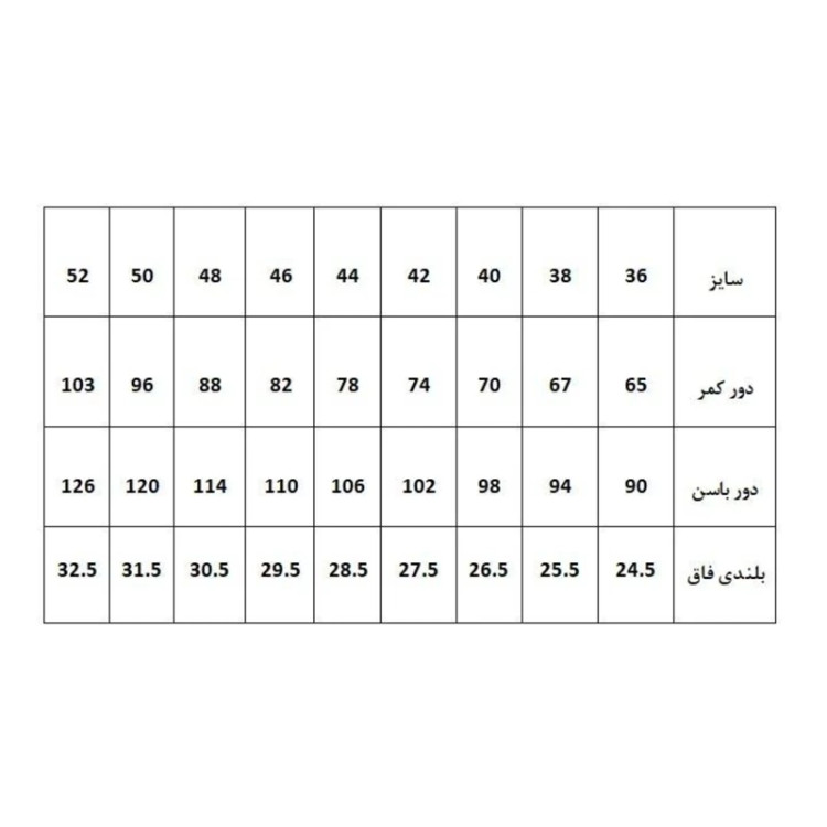 الگو آماده خیاطی شلوار زنانه متد مولر از سایز 36 تا 52 مجموعه 9 عددی