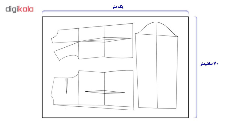 الگو خیاطی بالا تنه و آستین زنانه متد مولر سایز 38