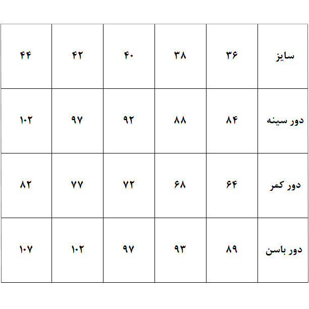 الگو بالا تنه و آستین متد مولر سایز 36